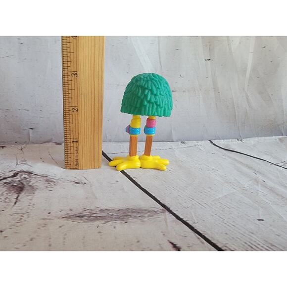 FRY GUYS Green with Blue Shoes On Stilts - 1989 McDonald’s Happy Meal Toy - Picture 4 of 5